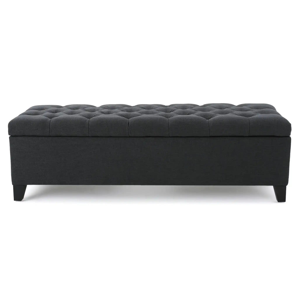 Glouster Contemporary Storage Ottoman with Button Tufted Design