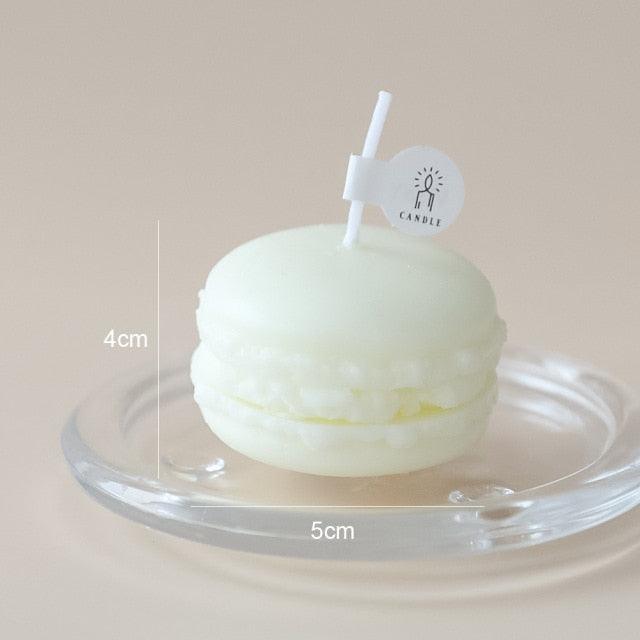 Handmade Lovely Macaron Candle Macaron Candles Scented Candle Cute Handmade Aromatherapy Candles Gifts For Women Home Decor Candle Scented Candles Aromatherapy Wedding Home Decoration Scented Candles INS Shooting Props